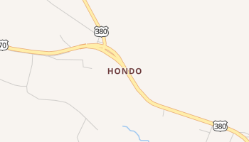 Hondo, New Mexico map