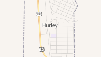 Hurley, New Mexico map