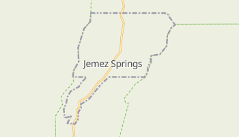 Jemez Springs, New Mexico map