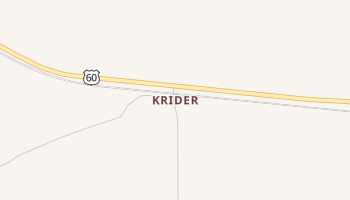 Krider, New Mexico map