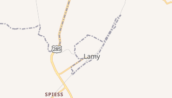 Lamy, New Mexico map