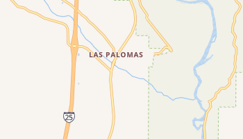 Las Palomas, New Mexico map