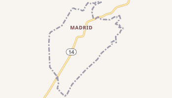 Madrid, New Mexico map