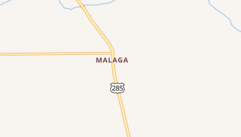 Malaga, New Mexico map
