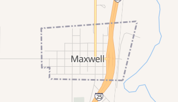 Maxwell, New Mexico map