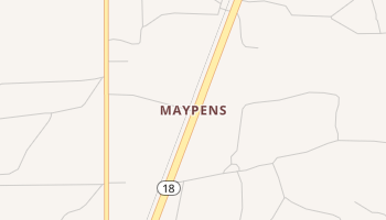 Maypens, New Mexico map