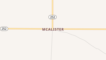 McAlister, New Mexico map