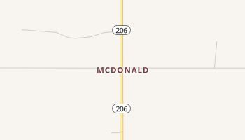 McDonald, New Mexico map