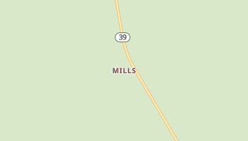 Mills, New Mexico map