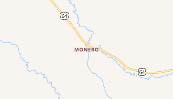 Monero, New Mexico map