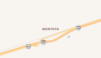 Montoya, New Mexico map