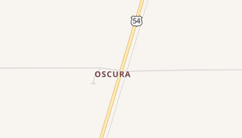 Oscura, New Mexico map