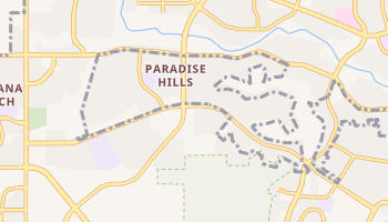 Paradise Hills, New Mexico map