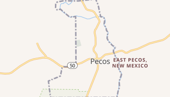 Pecos, New Mexico map