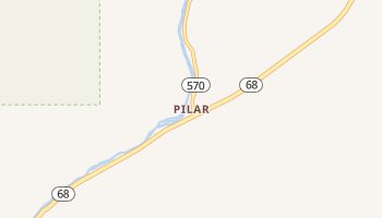 Pilar, New Mexico map