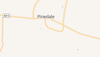 Pinedale, New Mexico map