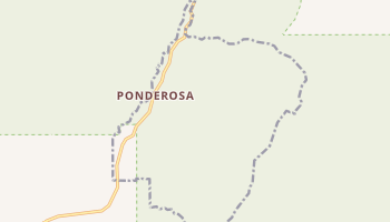 Ponderosa, New Mexico map