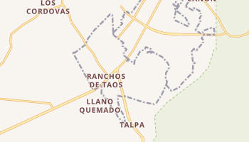 Ranchos de Taos, New Mexico map
