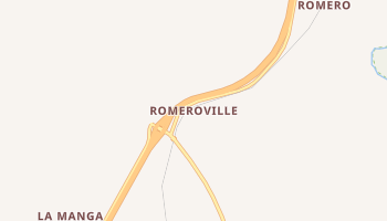 Romeroville, New Mexico map