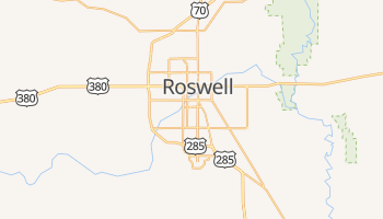 Roswell, New Mexico map