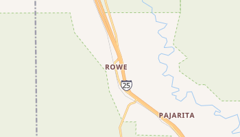 Rowe, New Mexico map