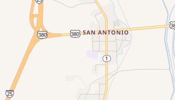 San Antonio, New Mexico map