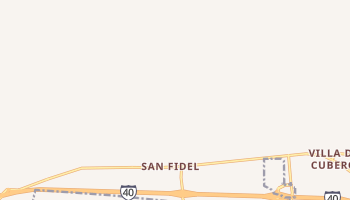 San Fidel, New Mexico map