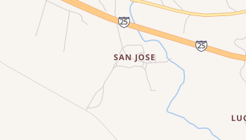 San Jose, New Mexico map
