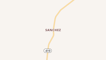 Sanchez, New Mexico map