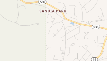 Sandia Park, New Mexico map
