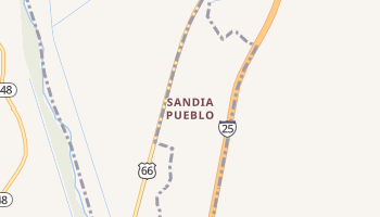 Sandia Pueblo, New Mexico map