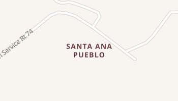 Santa Ana Pueblo, New Mexico map