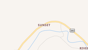 Sunset, New Mexico map