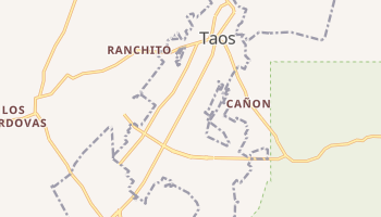 Taos, New Mexico map