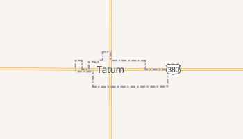 Tatum, New Mexico map