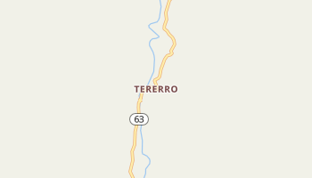 Tererro, New Mexico map