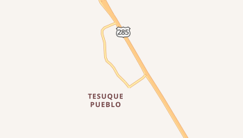 Tesuque Pueblo, New Mexico map