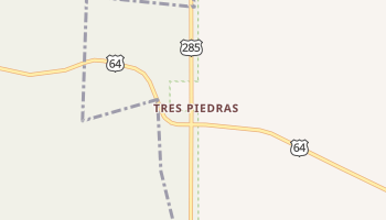 Tres Piedras, New Mexico map