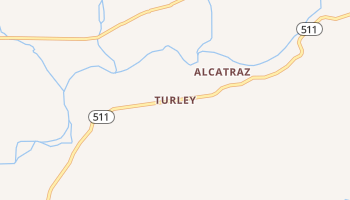 Turley, New Mexico map
