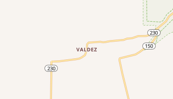 Valdez, New Mexico map