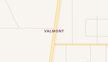 Valmont, New Mexico map