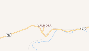 Valmora, New Mexico map