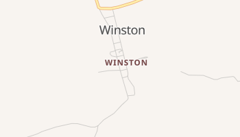 Winston, New Mexico map