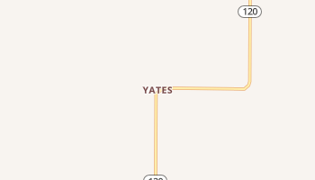 Yates, New Mexico map