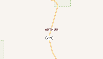 Arthur, Nevada map