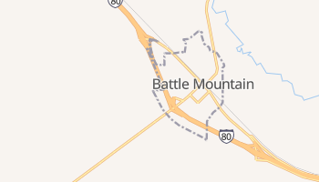 Battle Mountain, Nevada map