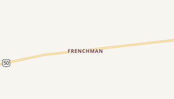 Frenchman, Nevada map