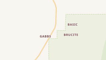 Gabbs, Nevada map