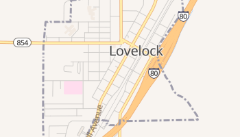 Lovelock, Nevada map