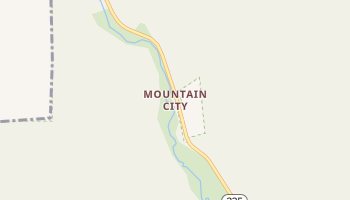 Mountain City, Nevada map